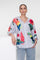 Geisha Bluse mit tropischem Print