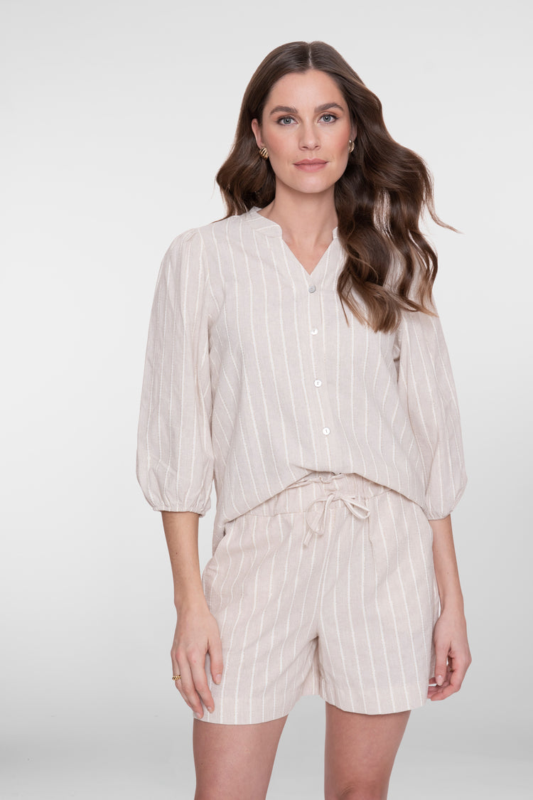 Geisha Gestreifte Bluse mit Lurex