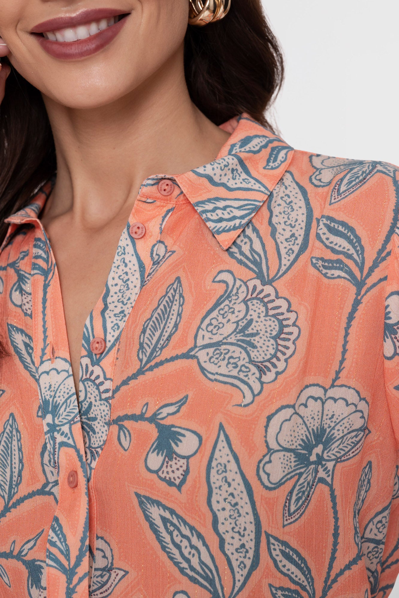 Geisha Bluse mit floralem Muster