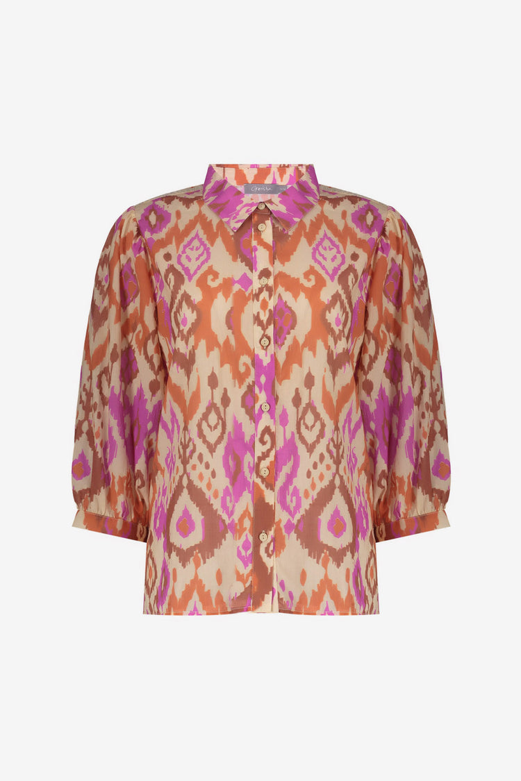 Geisha Rosa-Orange Bluse