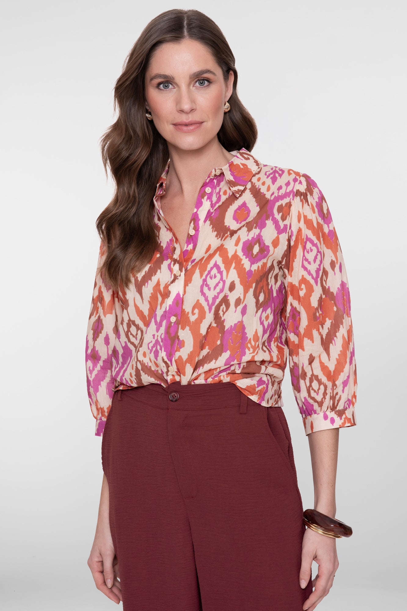 Geisha Rosa-Orange Bluse
