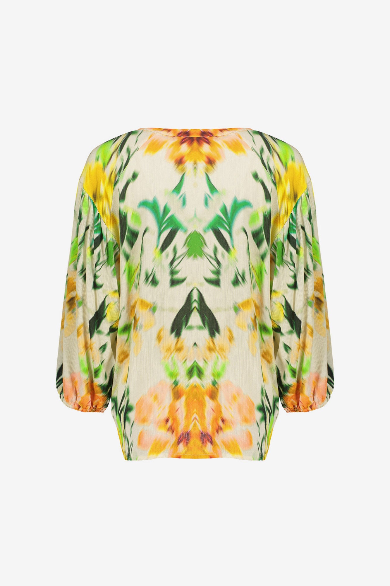 Geisha Bluse mit Aquarellprint