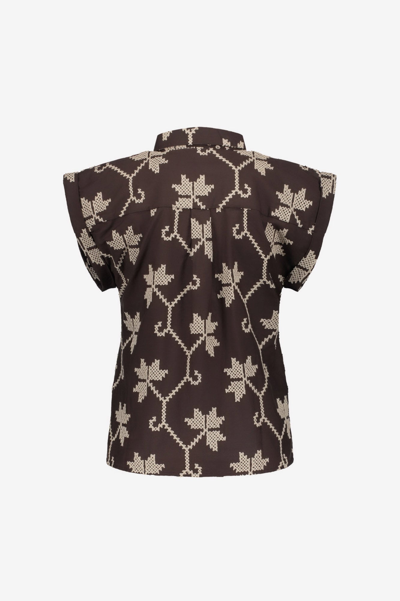 Geisha Bluse mit Stickerei