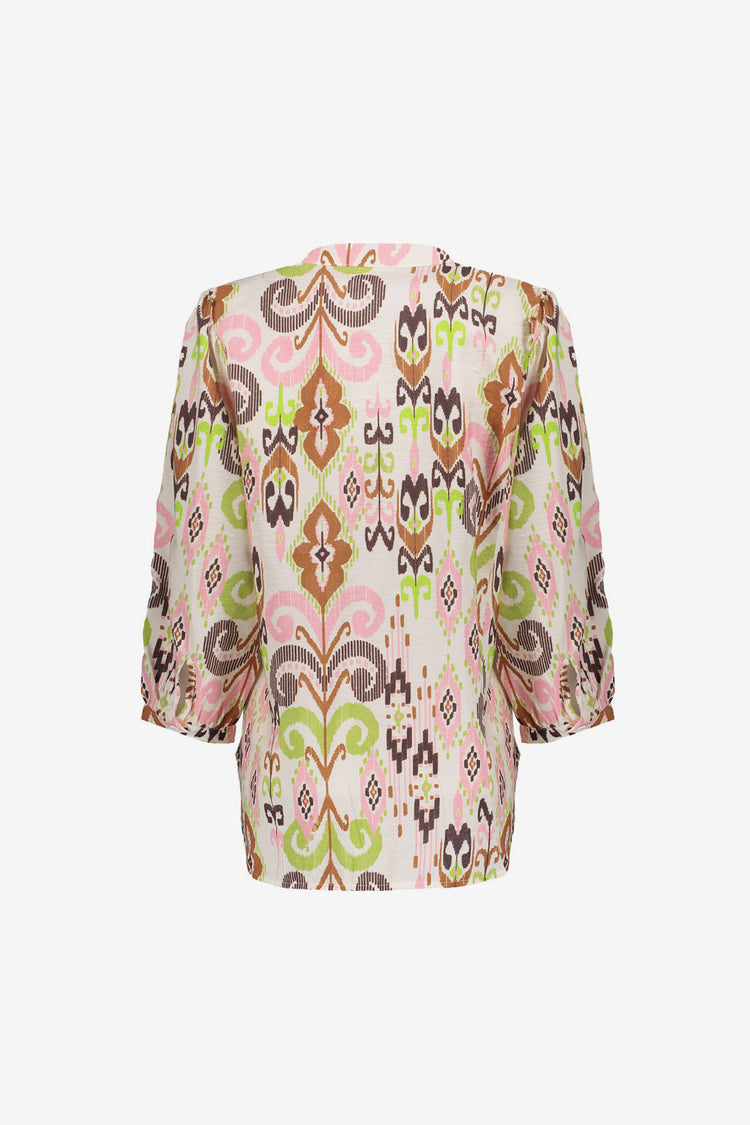 Geisha Bluse mit elegantem Paisleyprint