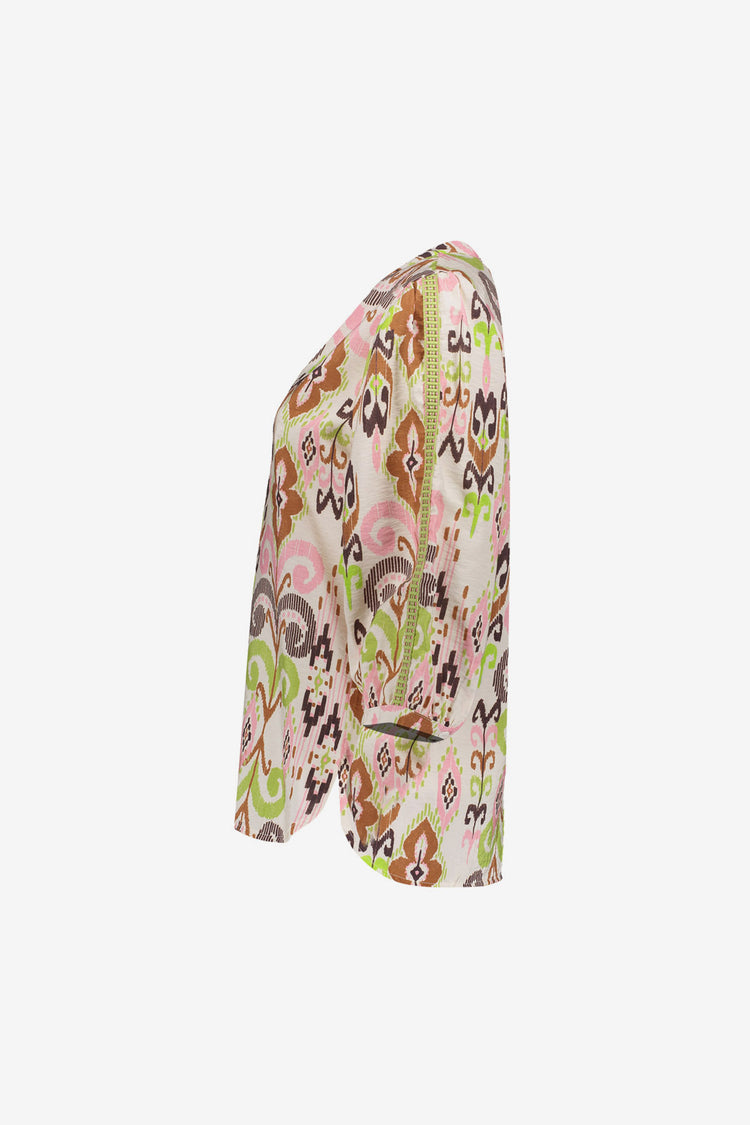 Geisha Bluse mit elegantem Paisleyprint