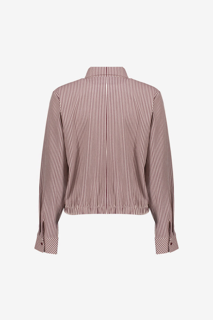 Geisha Bluse mit Streifenmuster