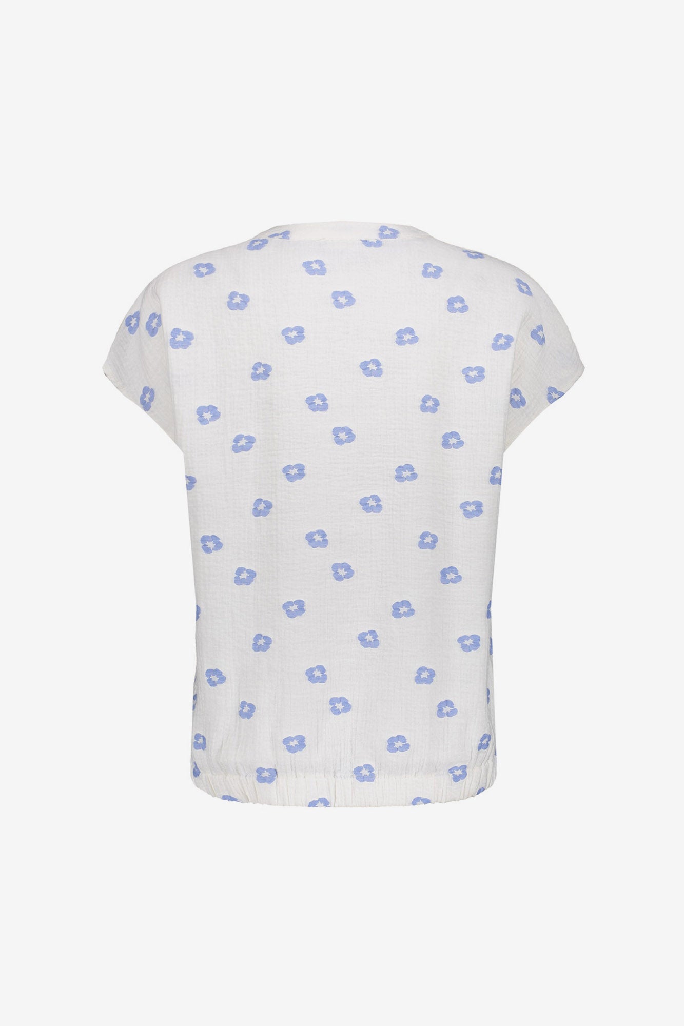 Geisha Top mit Blumenprint und V-Ausschnitt