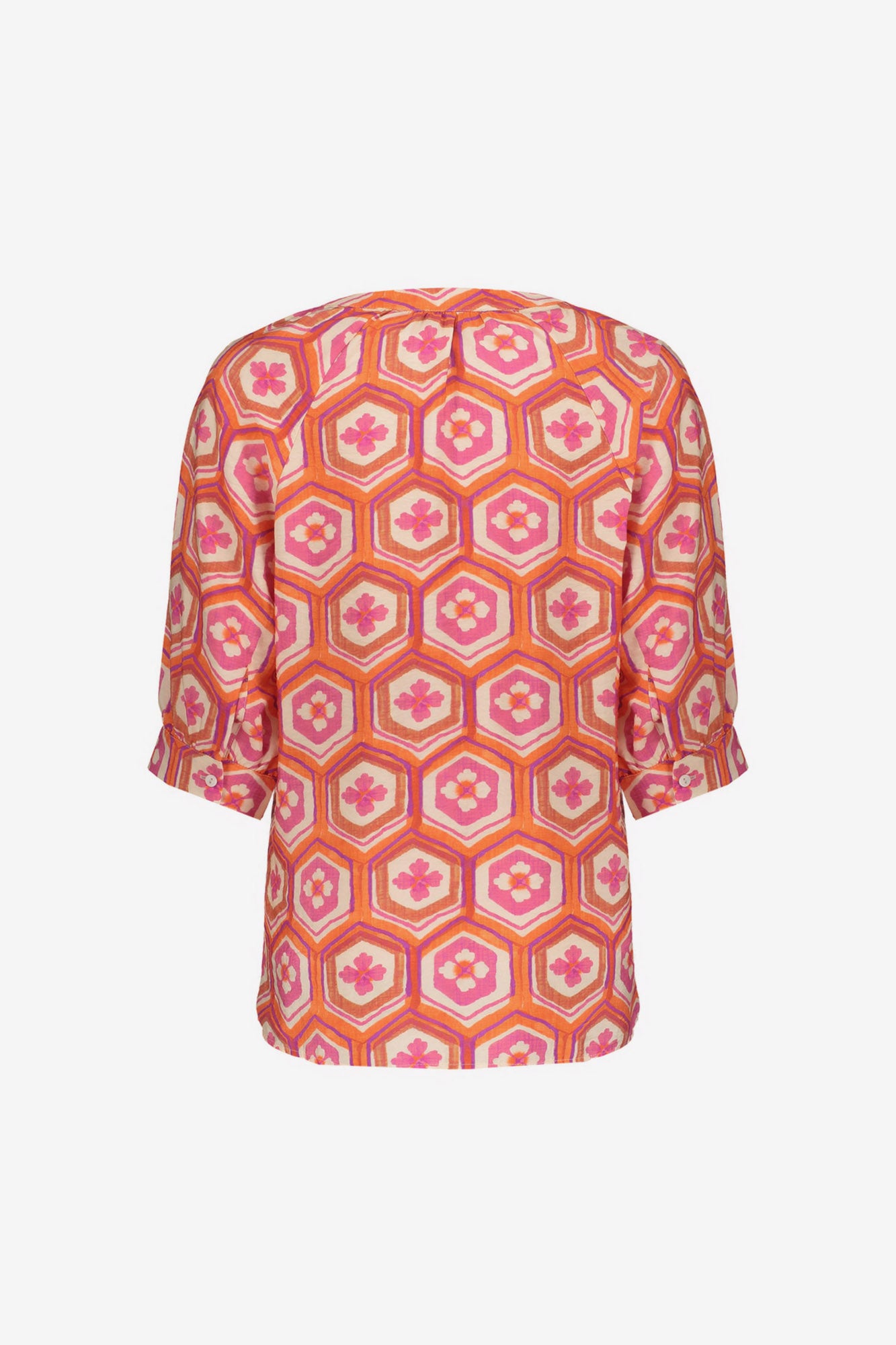 Geisha Bluse mit Blumenprint