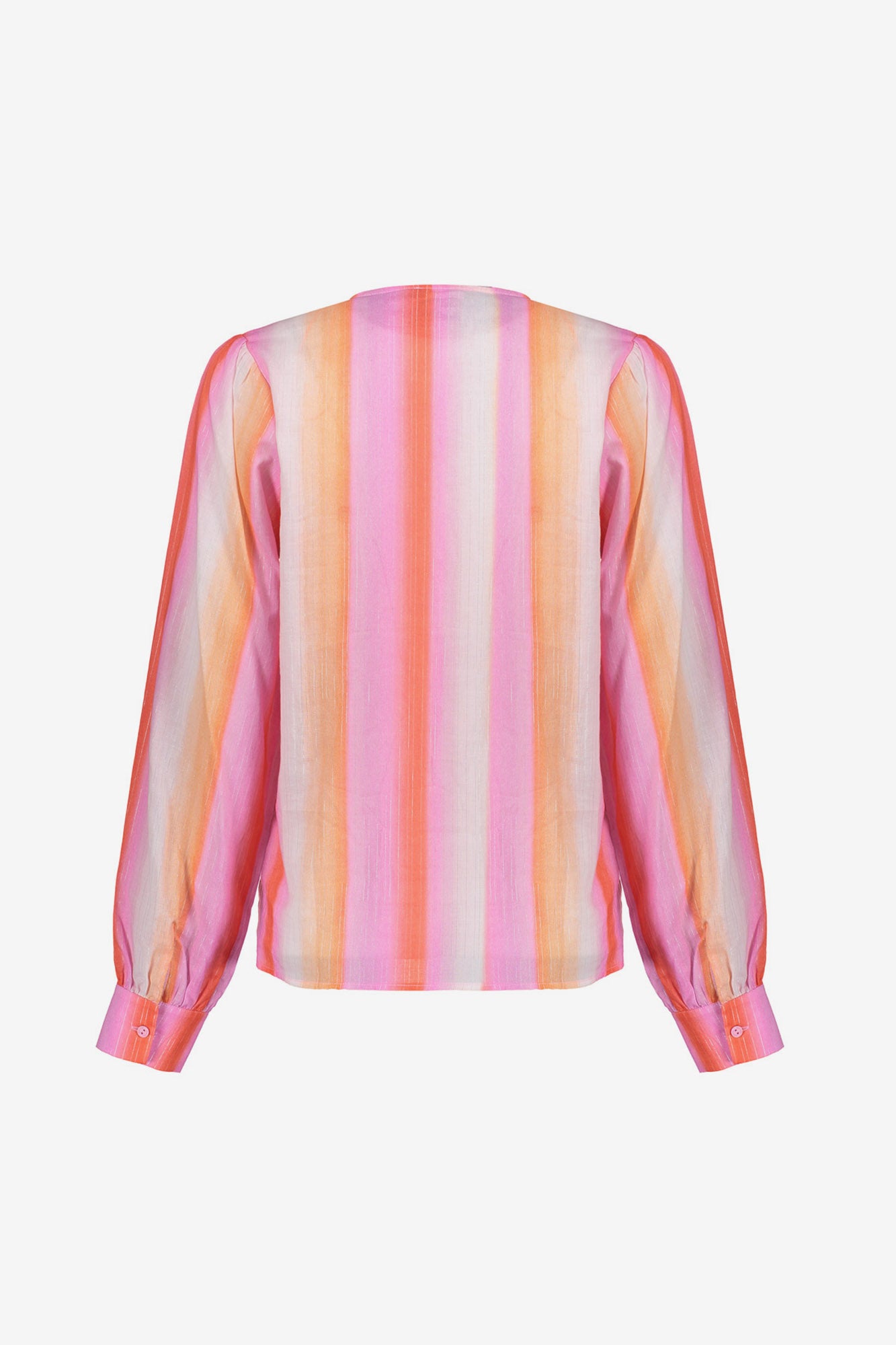 Geisha Bluse mit Streifen und Lurex