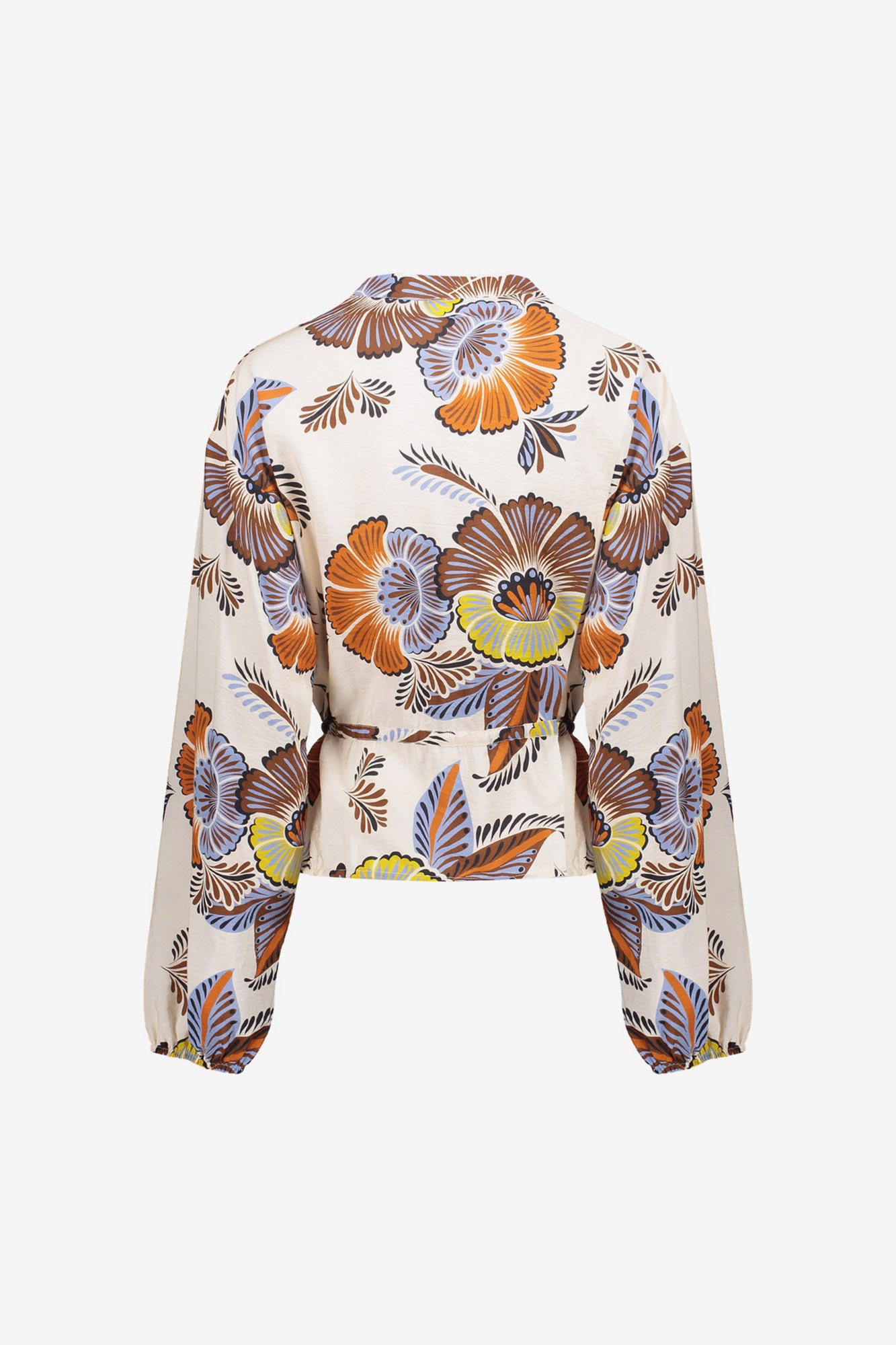 Geisha Peplumbluse mit Bindegürtel