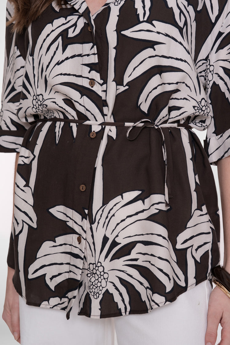 Geisha Bluse mit Gürtel