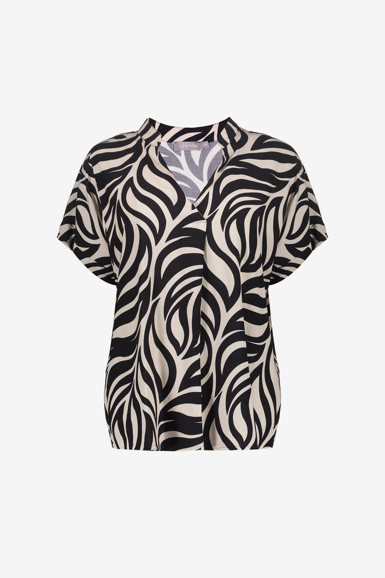Geisha Top mit Swirlmuster