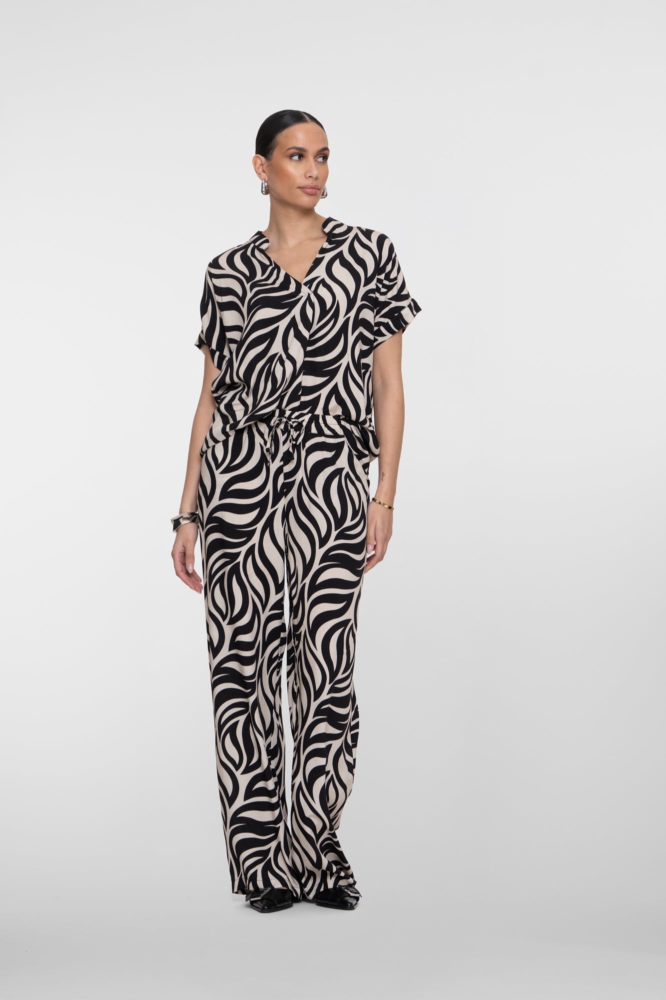 Geisha Top mit Swirlmuster