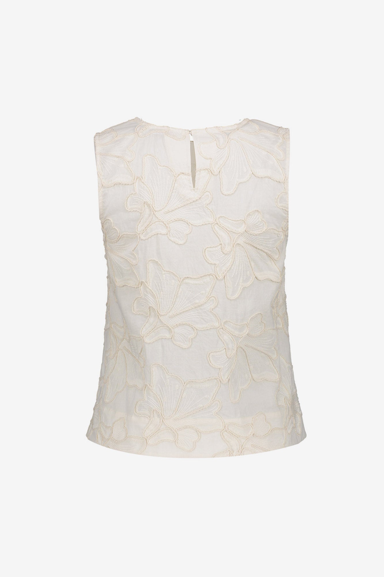 Geisha Top mit gestickten Blumendetails