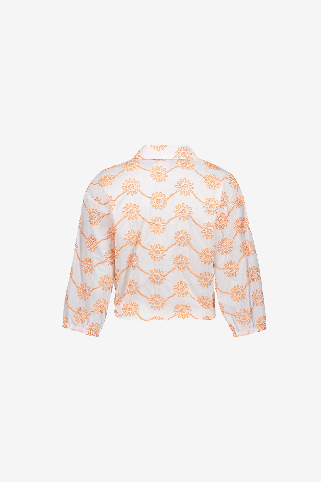 Zierliche Geisha-Bluse mit Knopfleiste