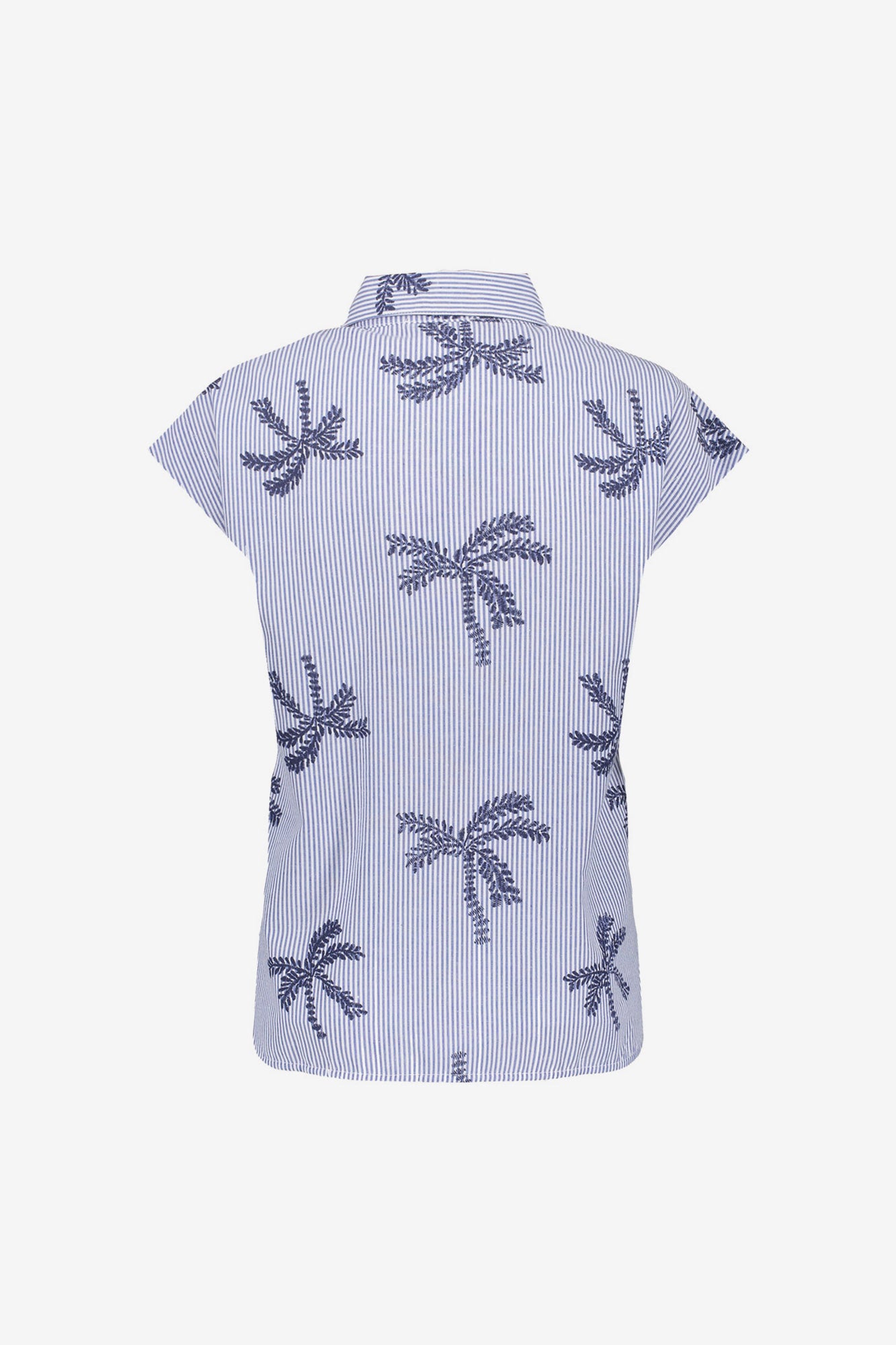 Geisha Blusen Kombiset mit gesticktem Palmenprint