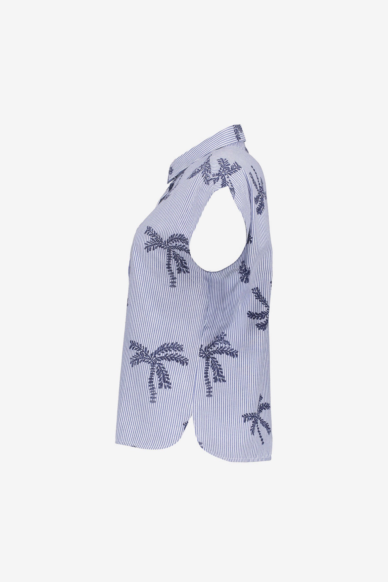 Geisha Blusen Kombiset mit gesticktem Palmenprint