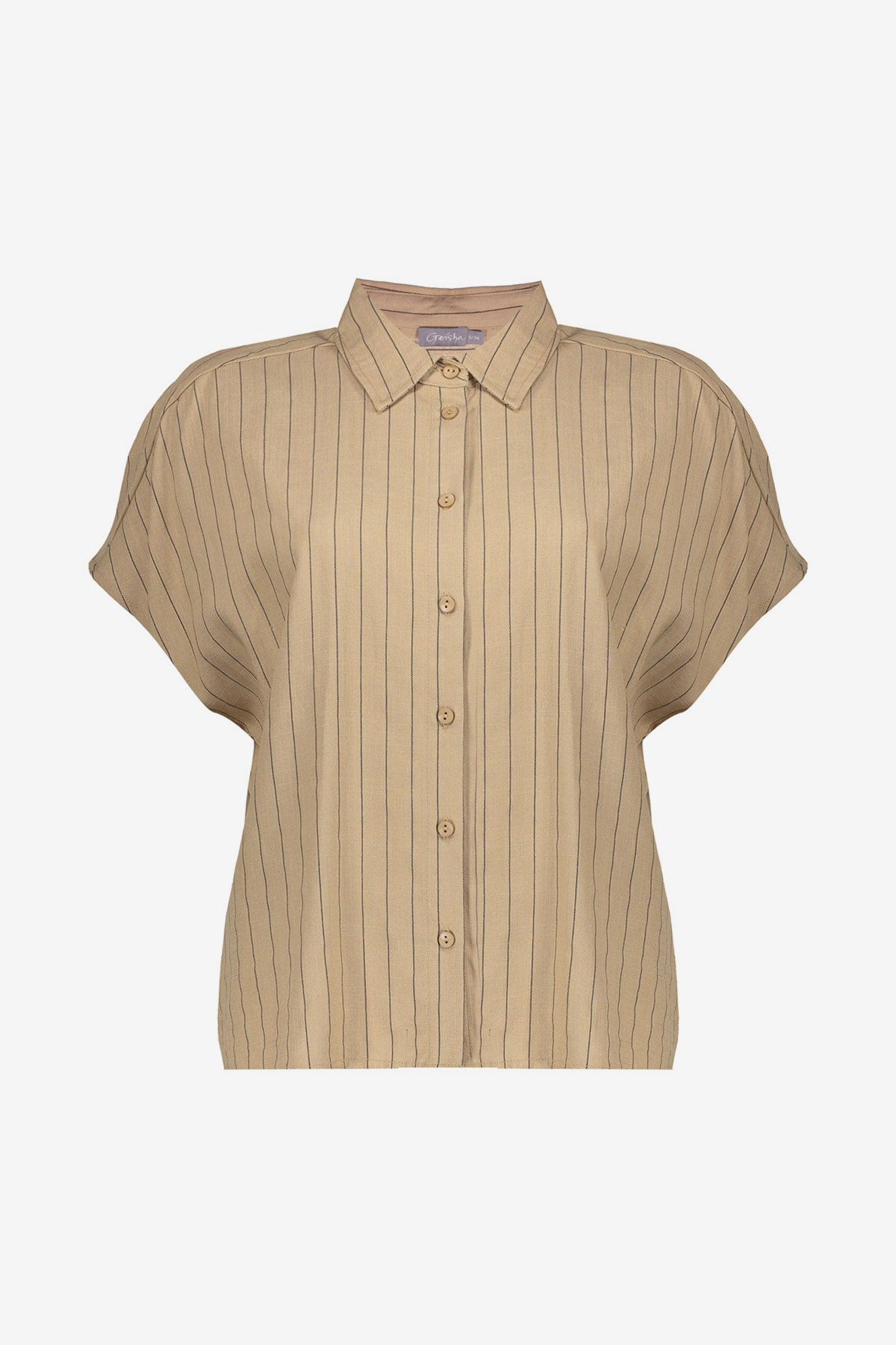 Geisha Bluse mit Kreidestreifen