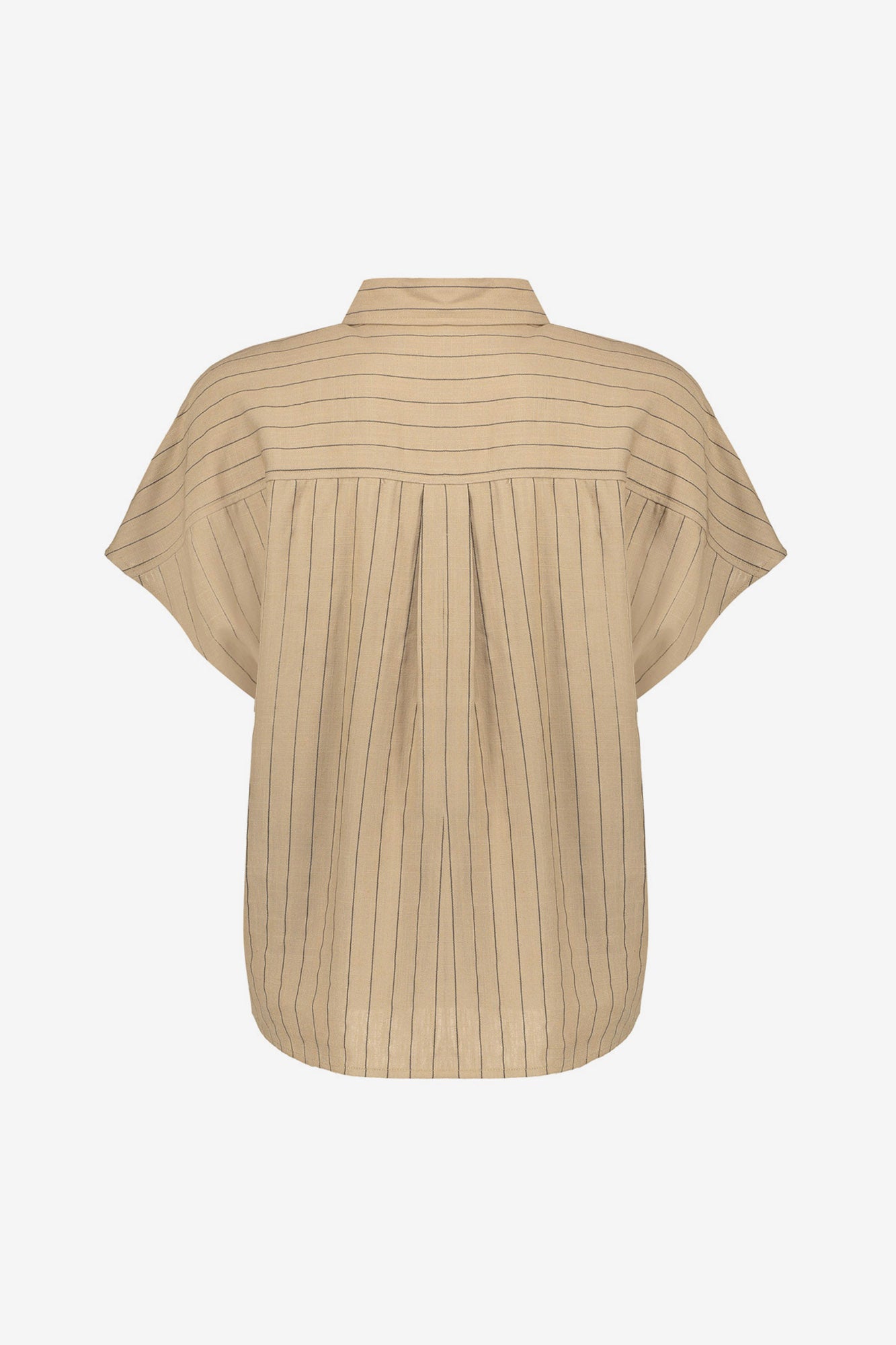 Geisha Bluse mit Kreidestreifen