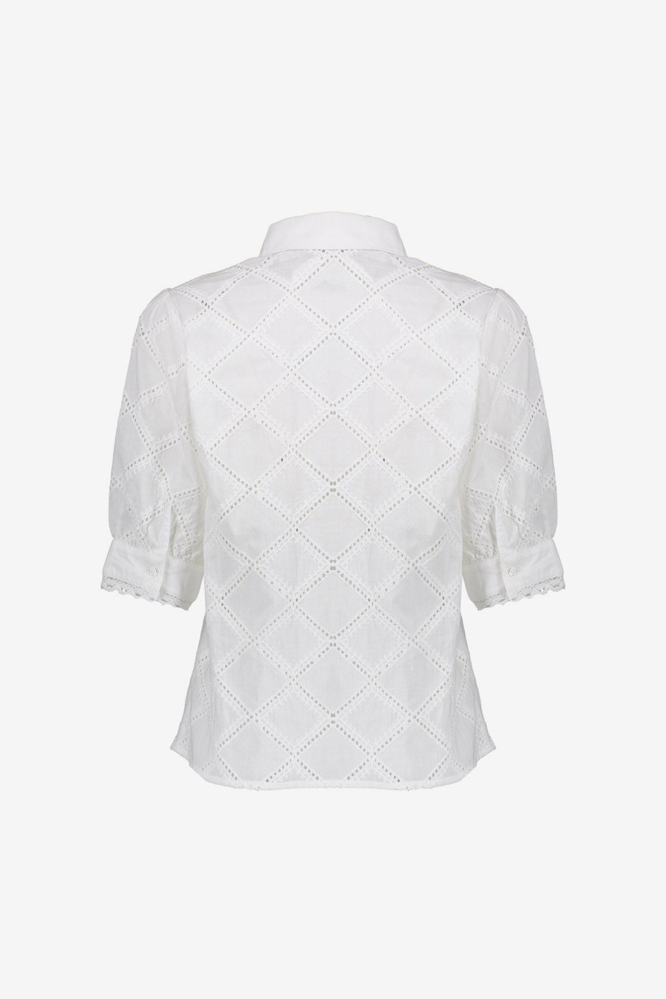 Geisha blouse wit met embroidery