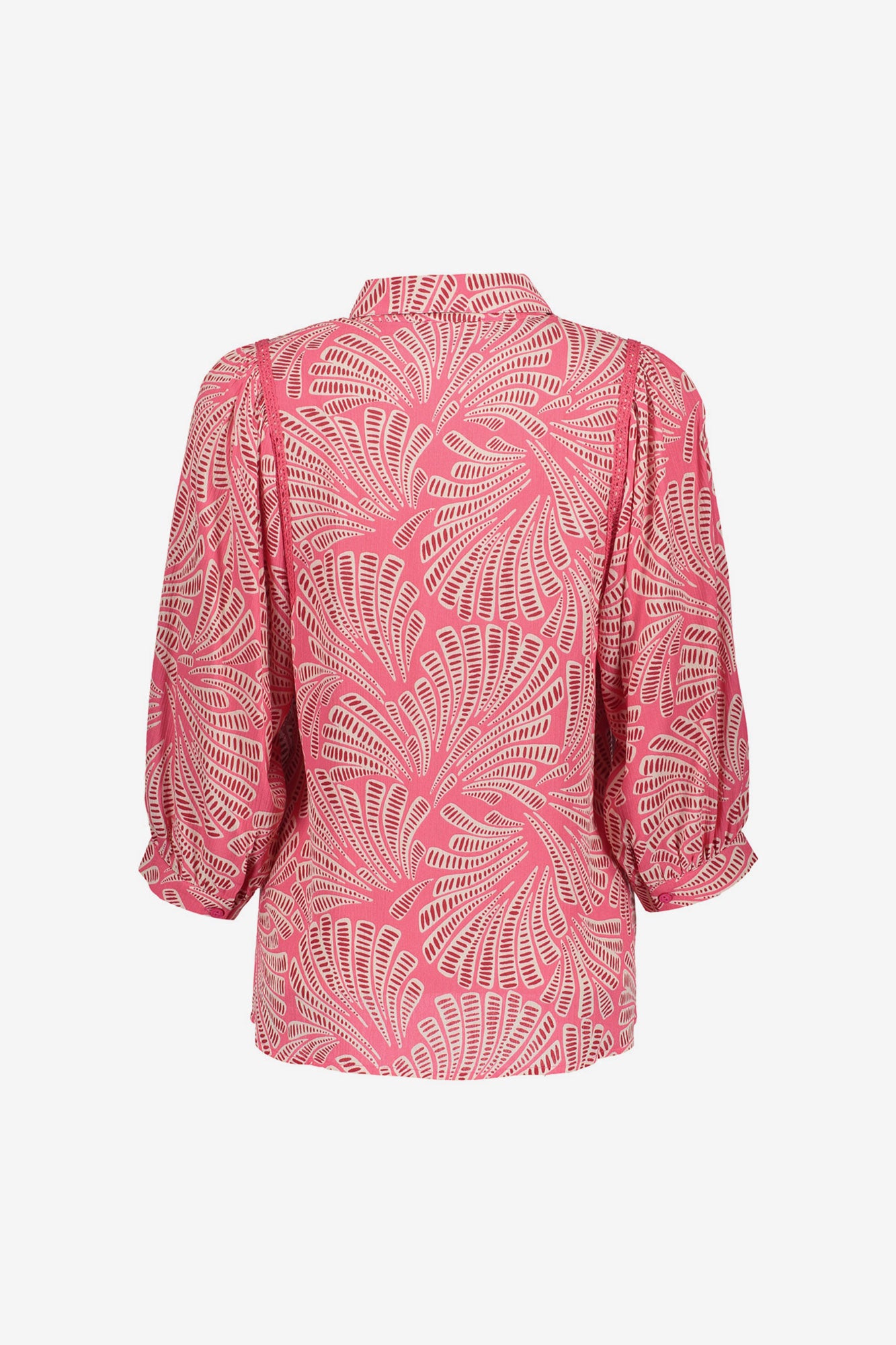 Geisha Bluse mit grafischem Print und 3/4-Ärmeln