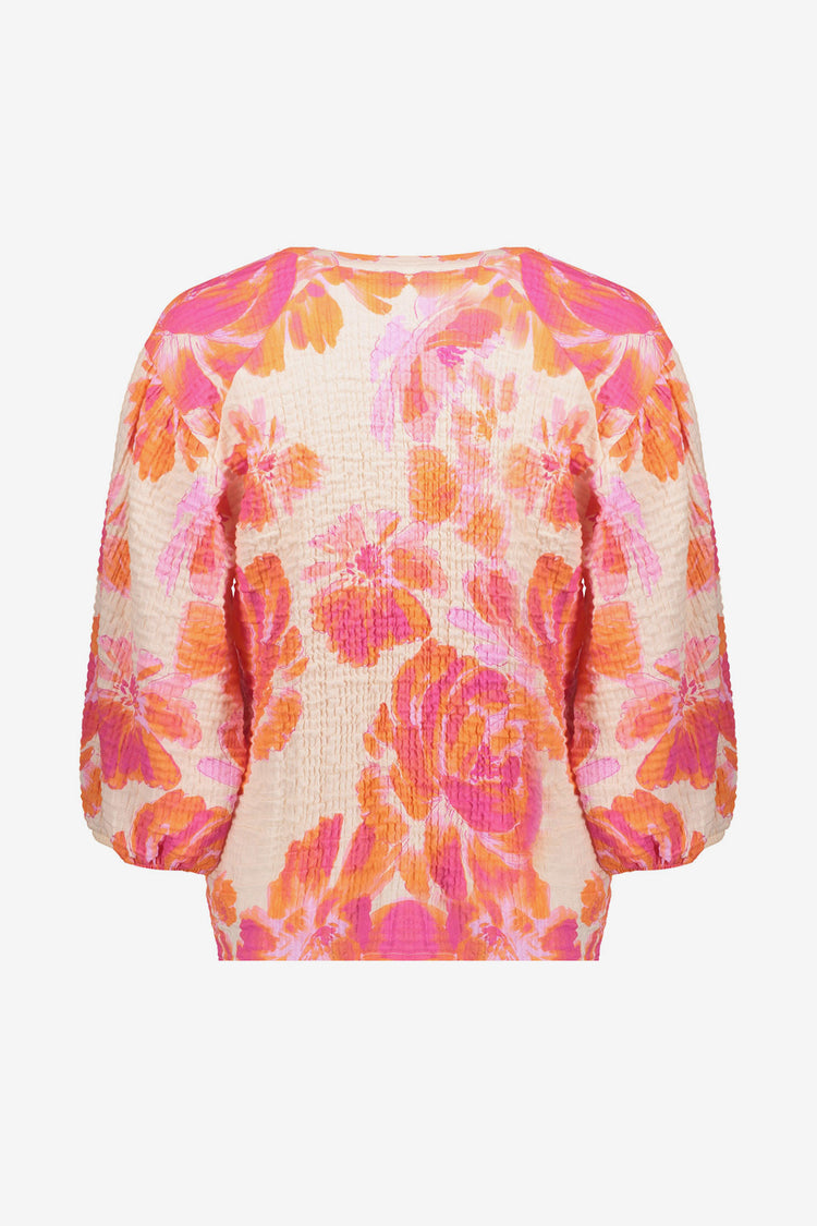 Geisha Damen Bluse Musselin Blumendruck