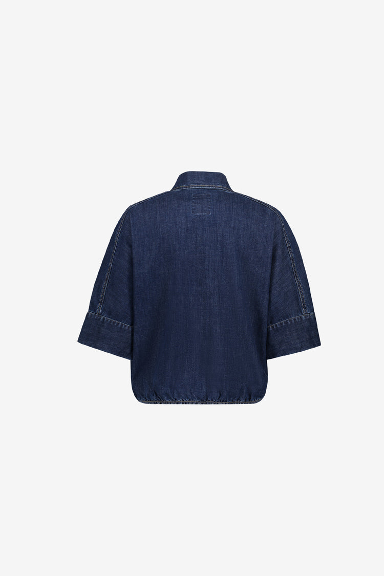 Geisha Denimbluse mit Boxy Fit