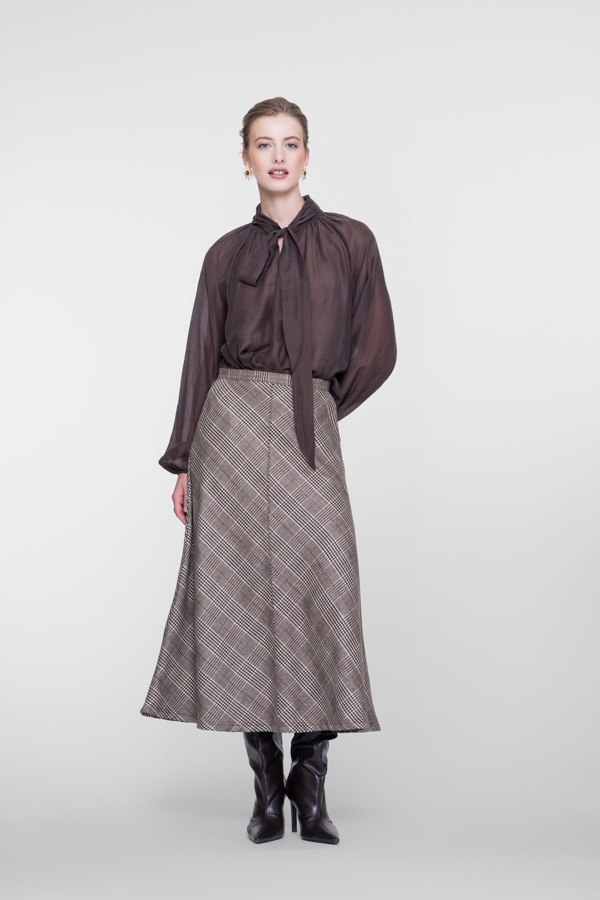Geisha Lyocell-Bluse mit Schleifendetail