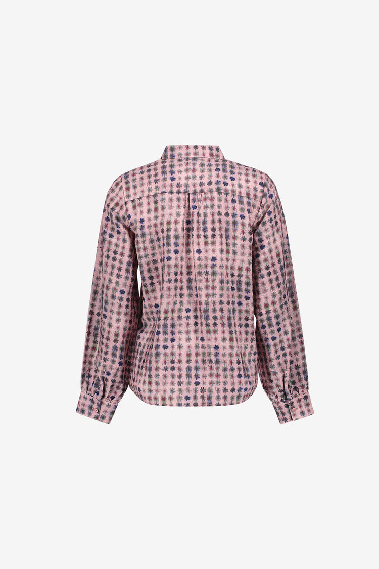 Geisha Bluse mit Blumenmuster