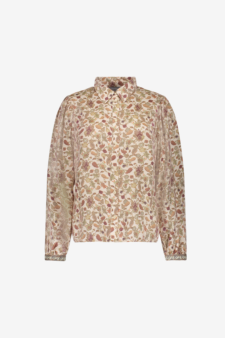 Geisha Bluse mit romantischem Print
