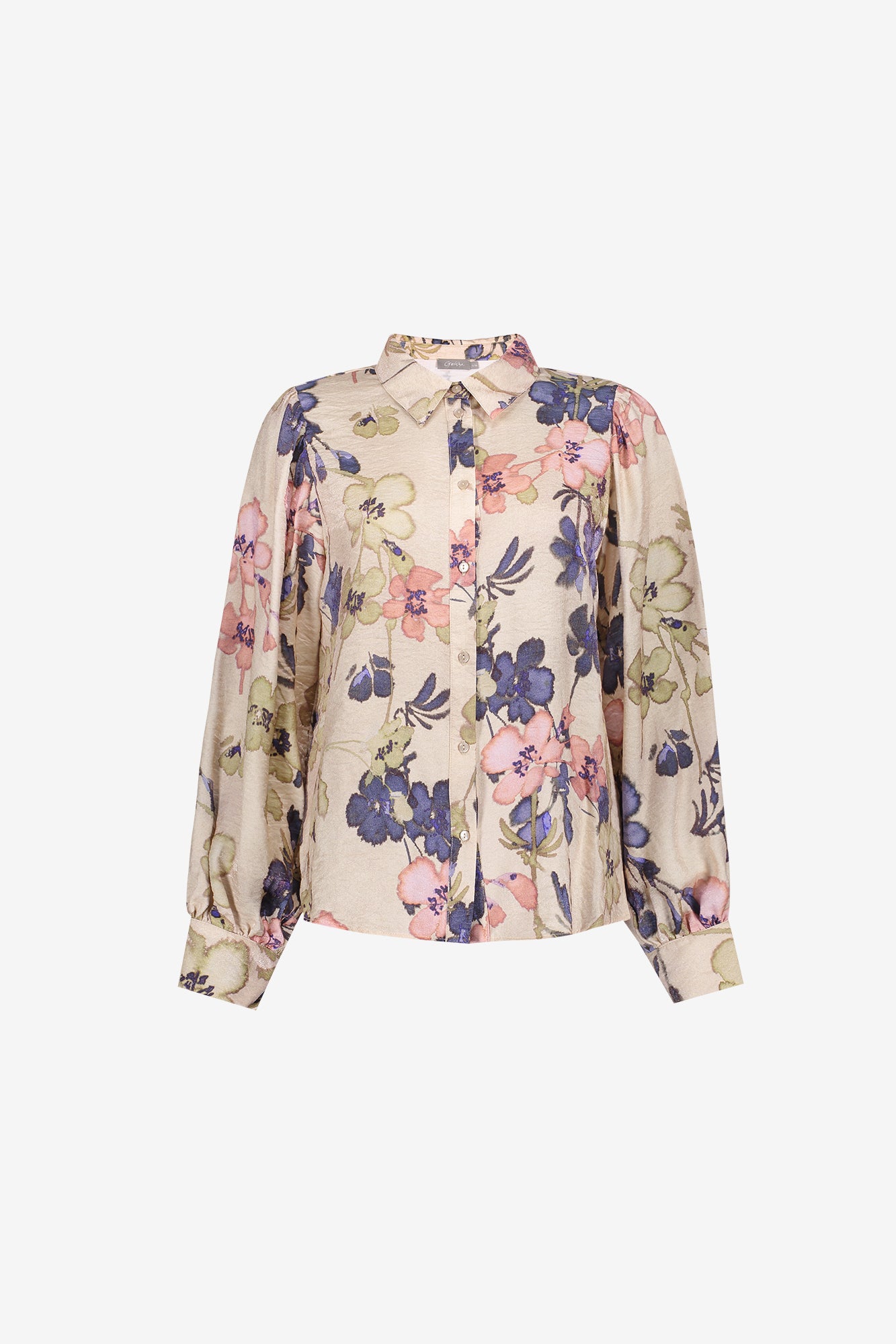 Geisha Bluse mit farbenfrohem floralem Print
