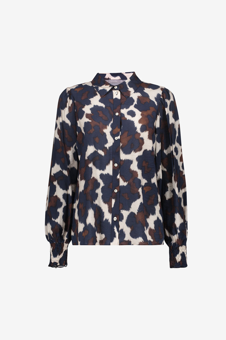 Geisha Bestseller-Bluse mit modernem Cow-Print