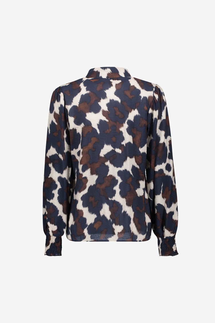 Geisha Bestseller-Bluse mit modernem Cow-Print