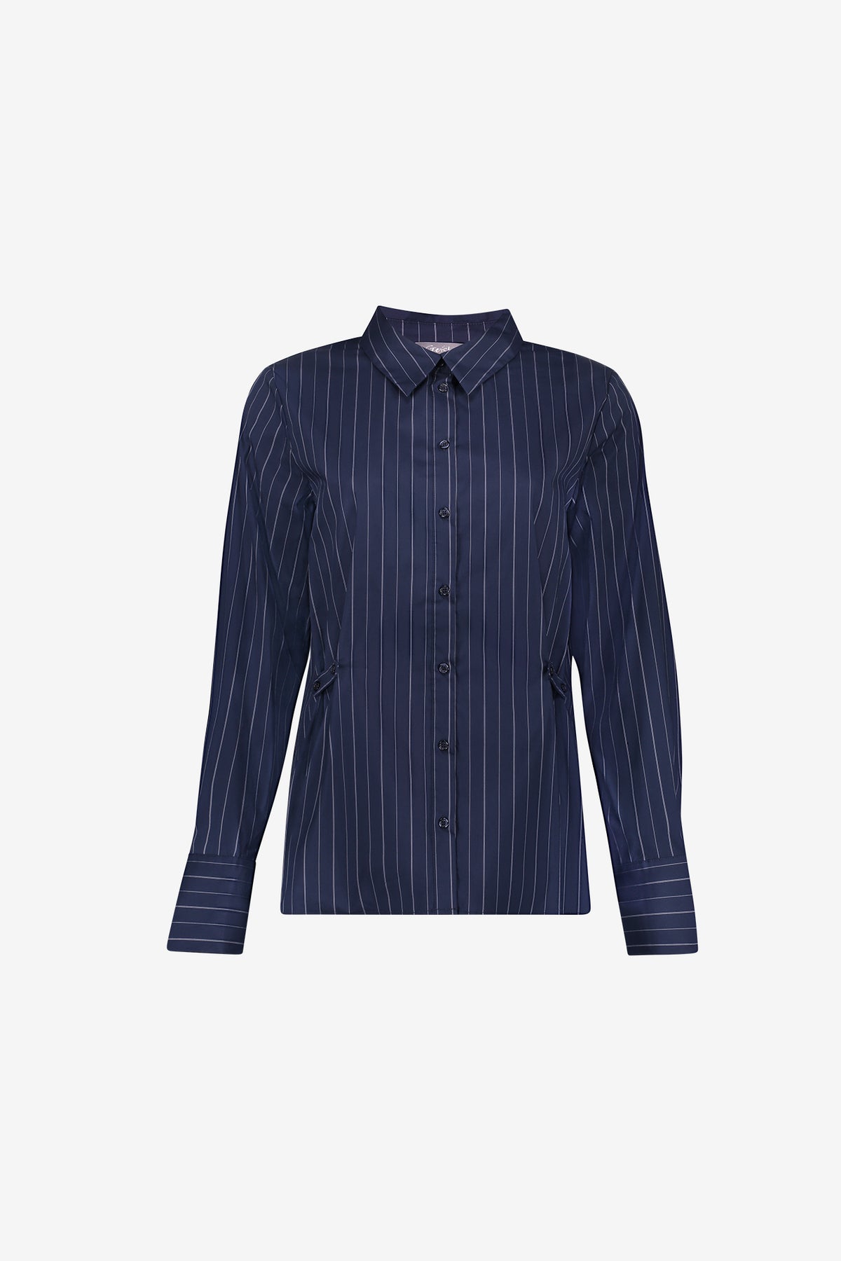 Geisha Damen Bluse mit Nadelstreifen und tailliertem Detail