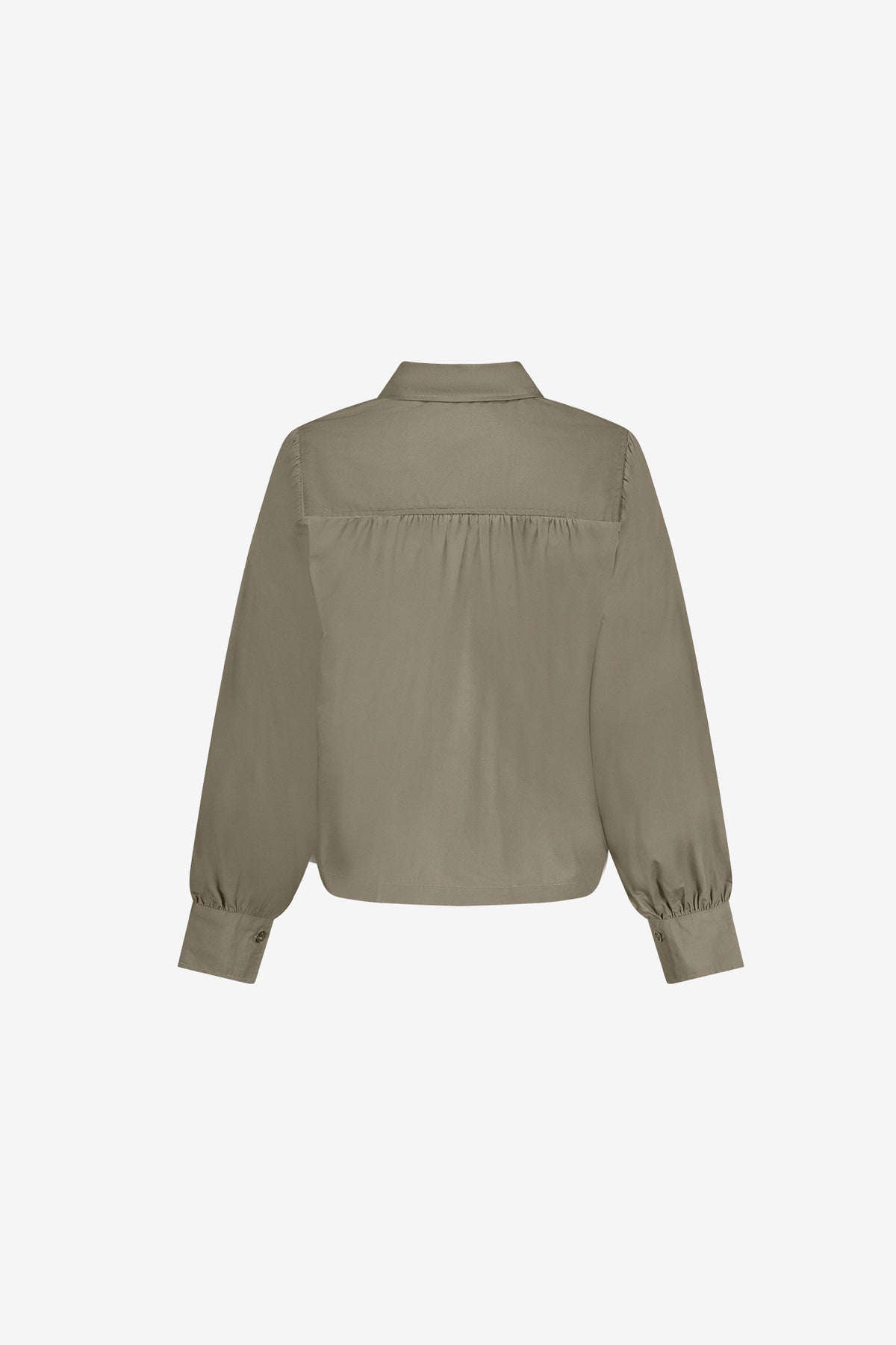 Geisha Damen Bluse mit Faltendetails in Moosgrün