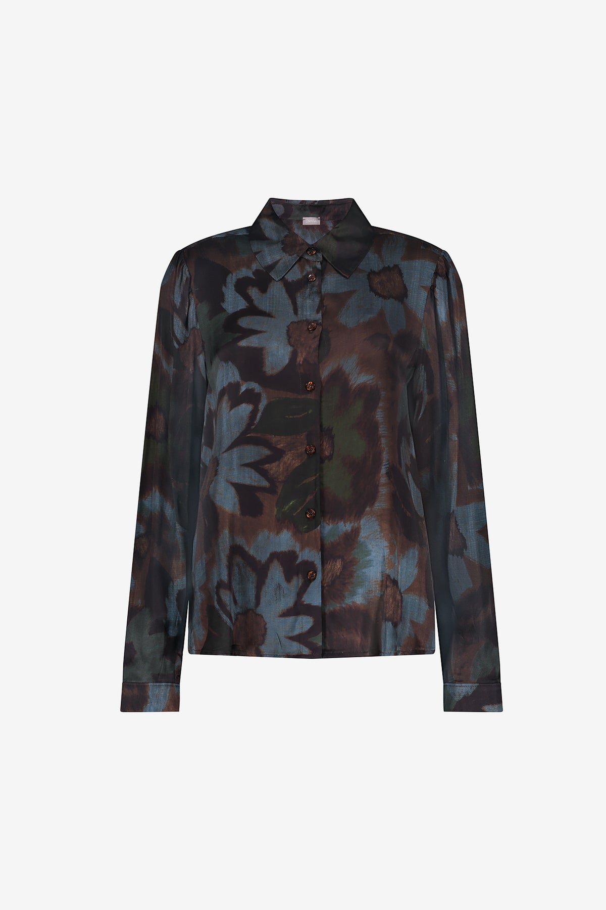Geisha Damen Bluse mit Blumenprint und Satin-Glanz