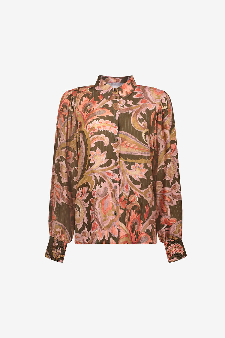 Geisha Damen Bluse mit Paisleyprint und dezentem Lurexdetail