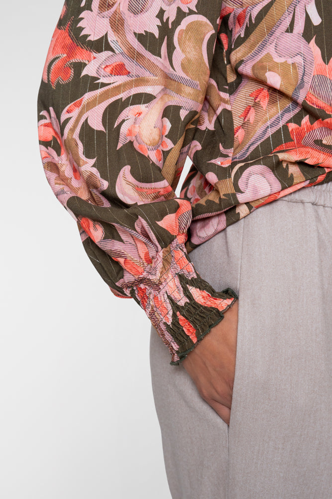 Geisha Damen Bluse mit Paisleyprint und dezentem Lurexdetail