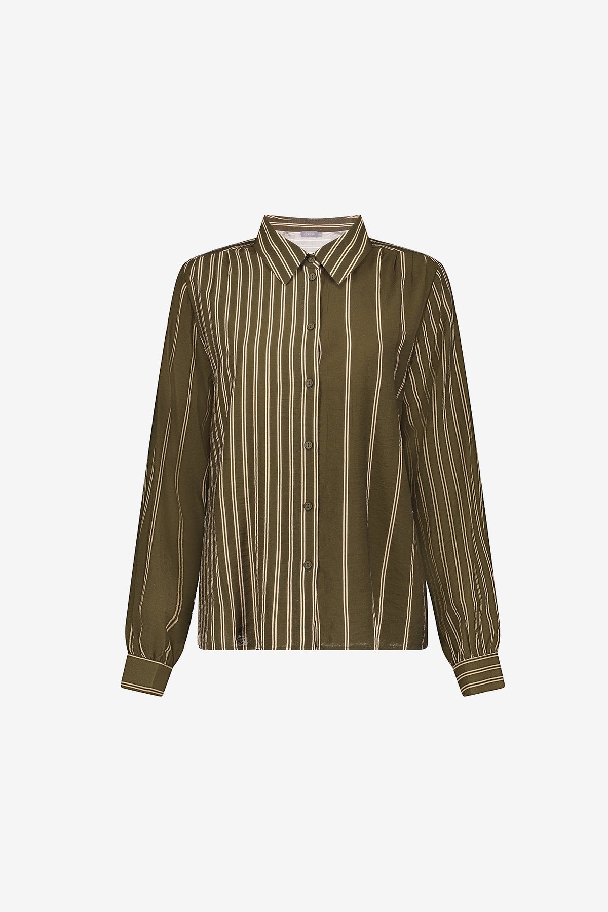 Geisha Damen Viskosebluse mit Streifenmuster und verspielter Linienführung