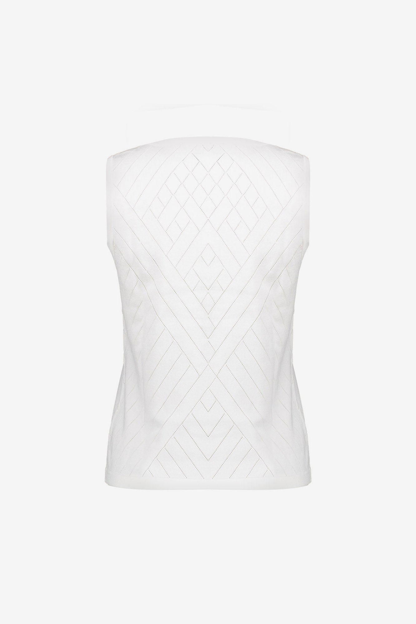 Geisha Stricktop mit Ajour-Rautenmuster