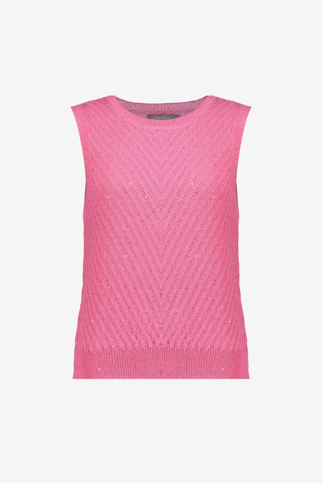 Spencer mit V-Ausschnitt und Pailletten