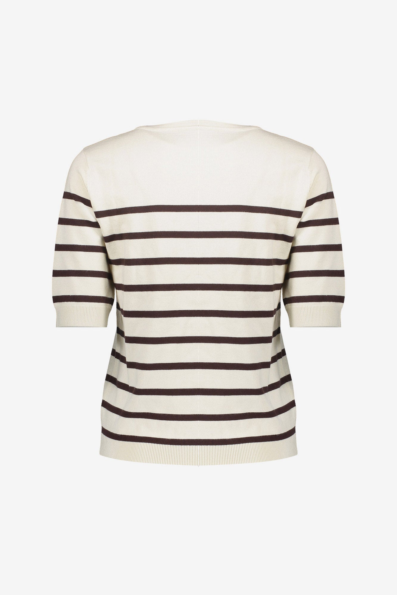 Geisha Pullover mit Streifen und kurzen Ärmeln