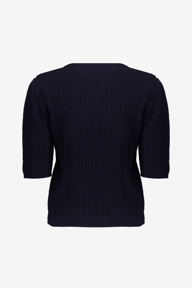 Geisha Stricktop mit goldfarbenen Knöpfen