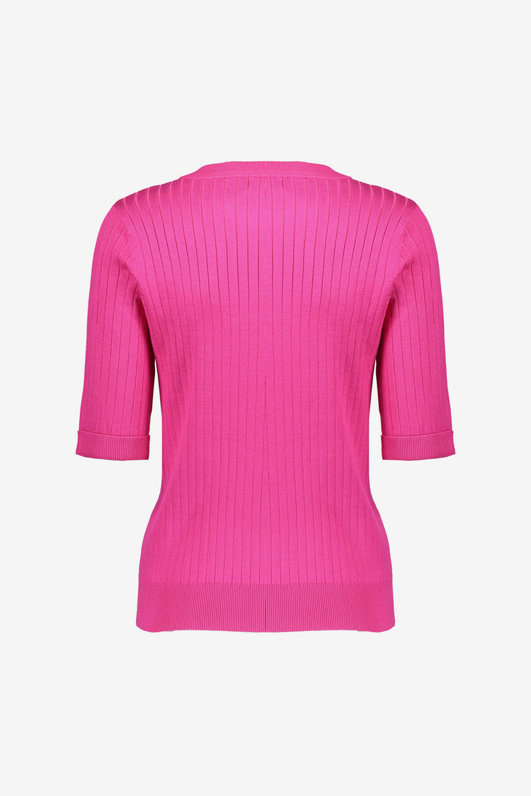 Geisha Basic Pullover in Fuchsia