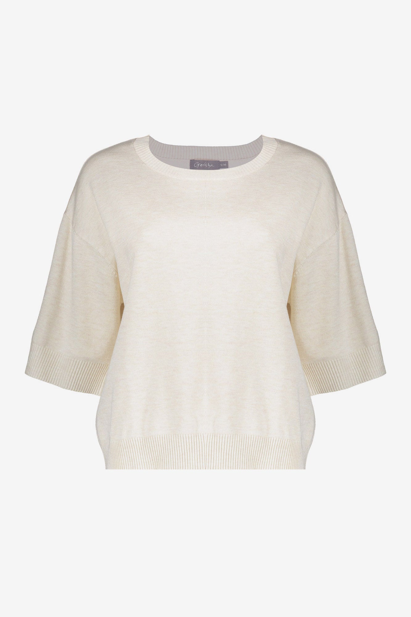 Geisha Locker fallender beiger Pullover