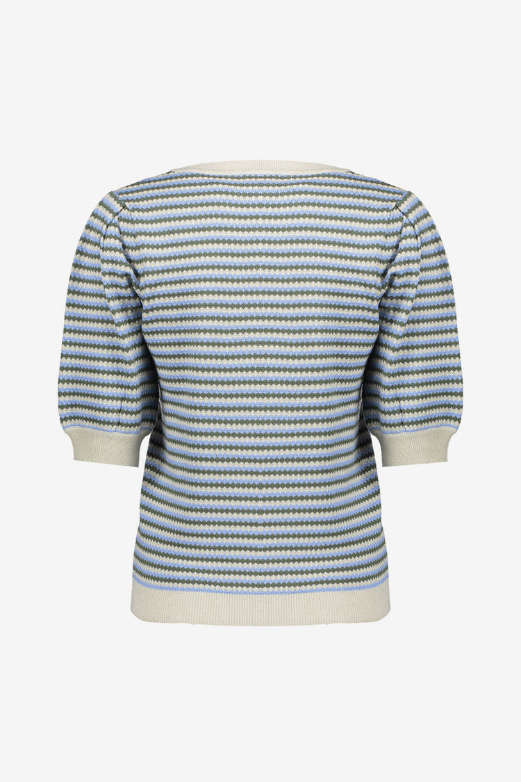 Geisha Stricktop mit Streifen und Lurex