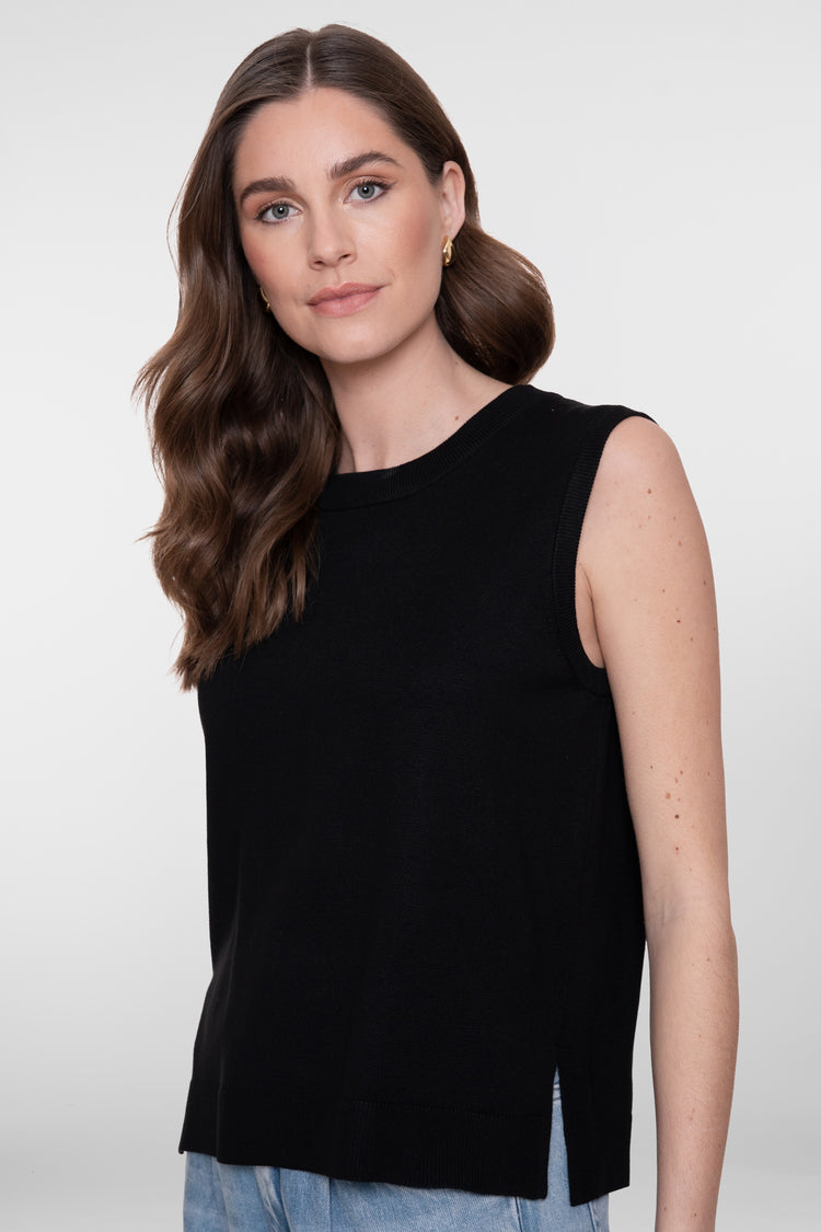 Geisha Basic Top Schwarz