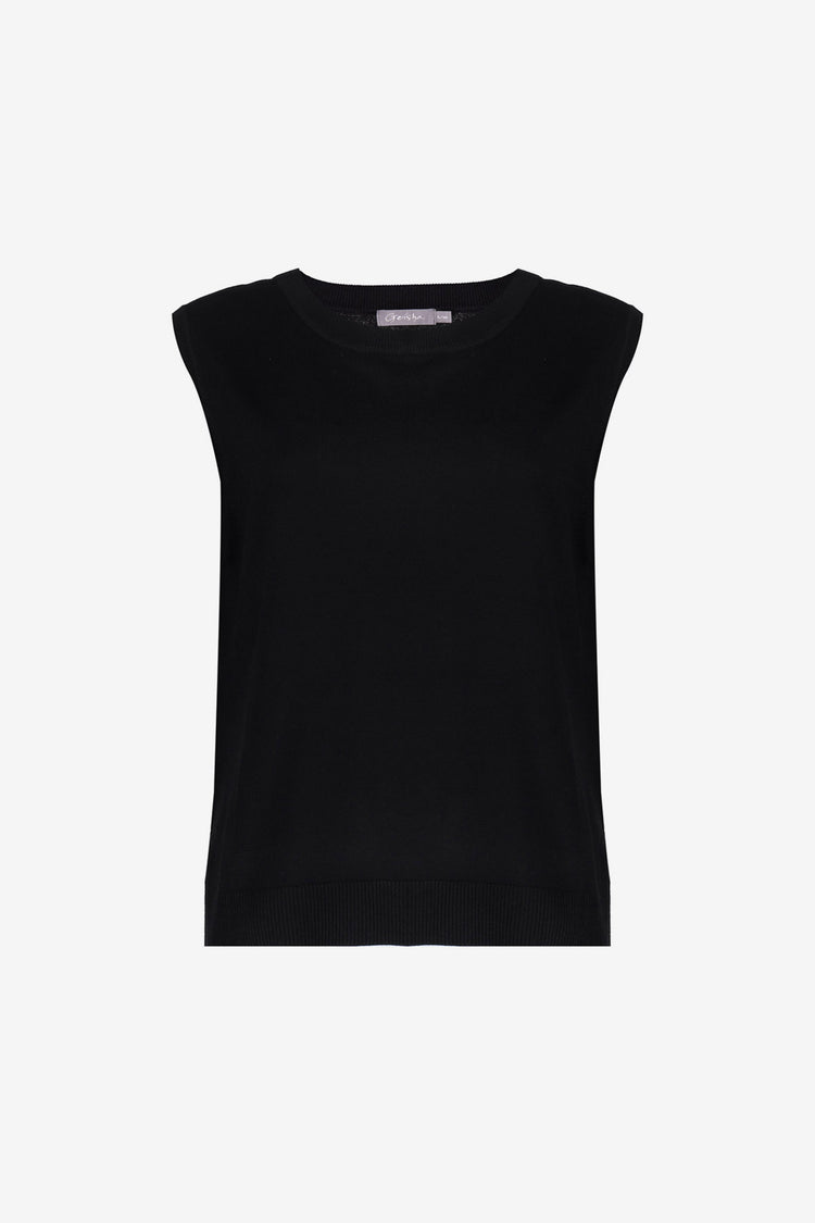 Geisha Basic Top Schwarz