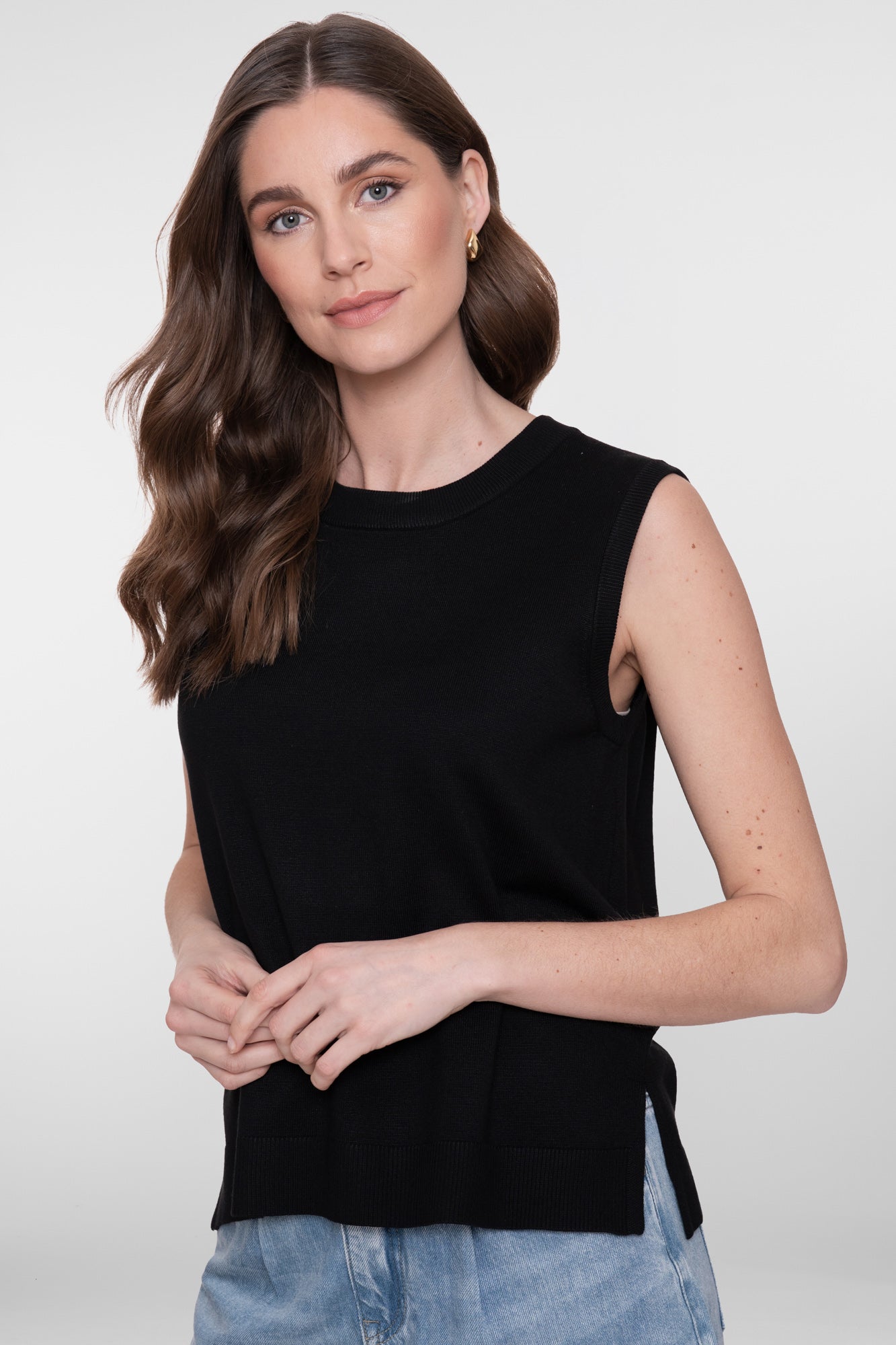 Geisha Basic Top Schwarz