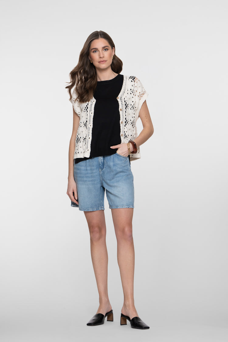 Geisha Basic Top Schwarz